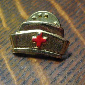 Nurse Red Cross Retro Uniform Cap Lapel Pin